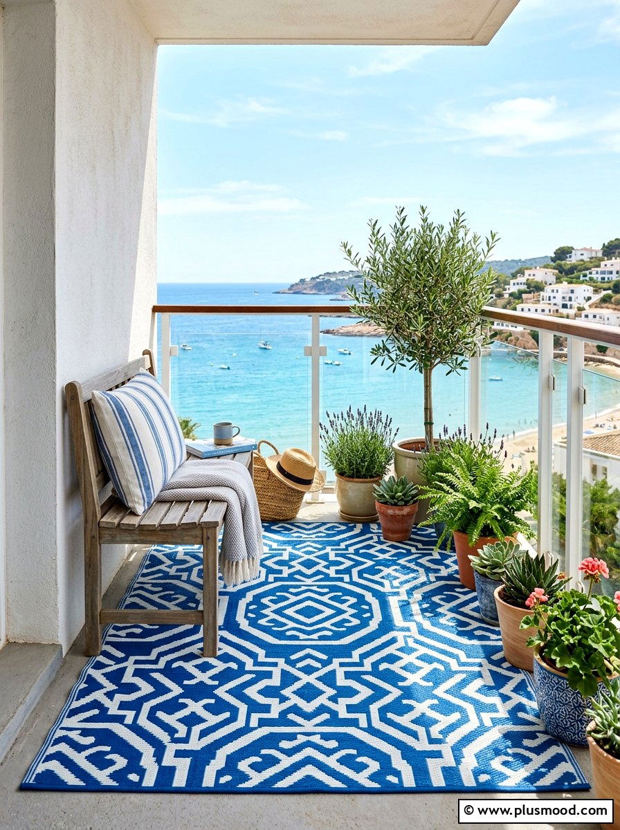 Outdoor Rug For Small Balcony - 25 summer apartment balcony ideas