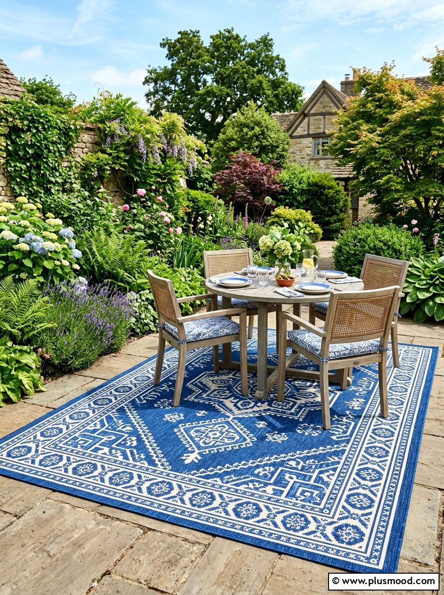 Outdoor Rugs - 25 small backyard ideas for weddings