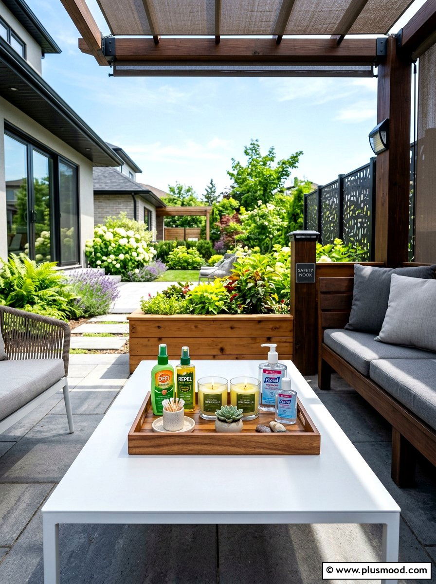 Outdoor Safety Nook - 25 summer backyard movie night ideas