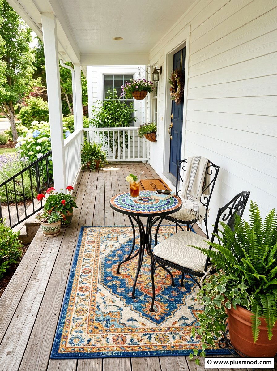 Outdoor Seating Nook - 25 summer front porch decor ideas