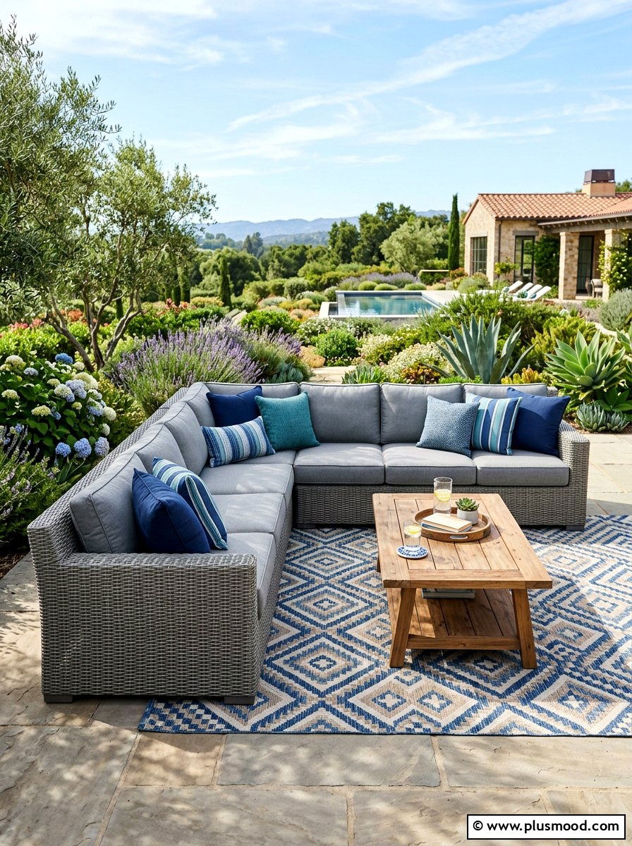 Outdoor Sectional Sofa - 25 summer patio refresh ideas