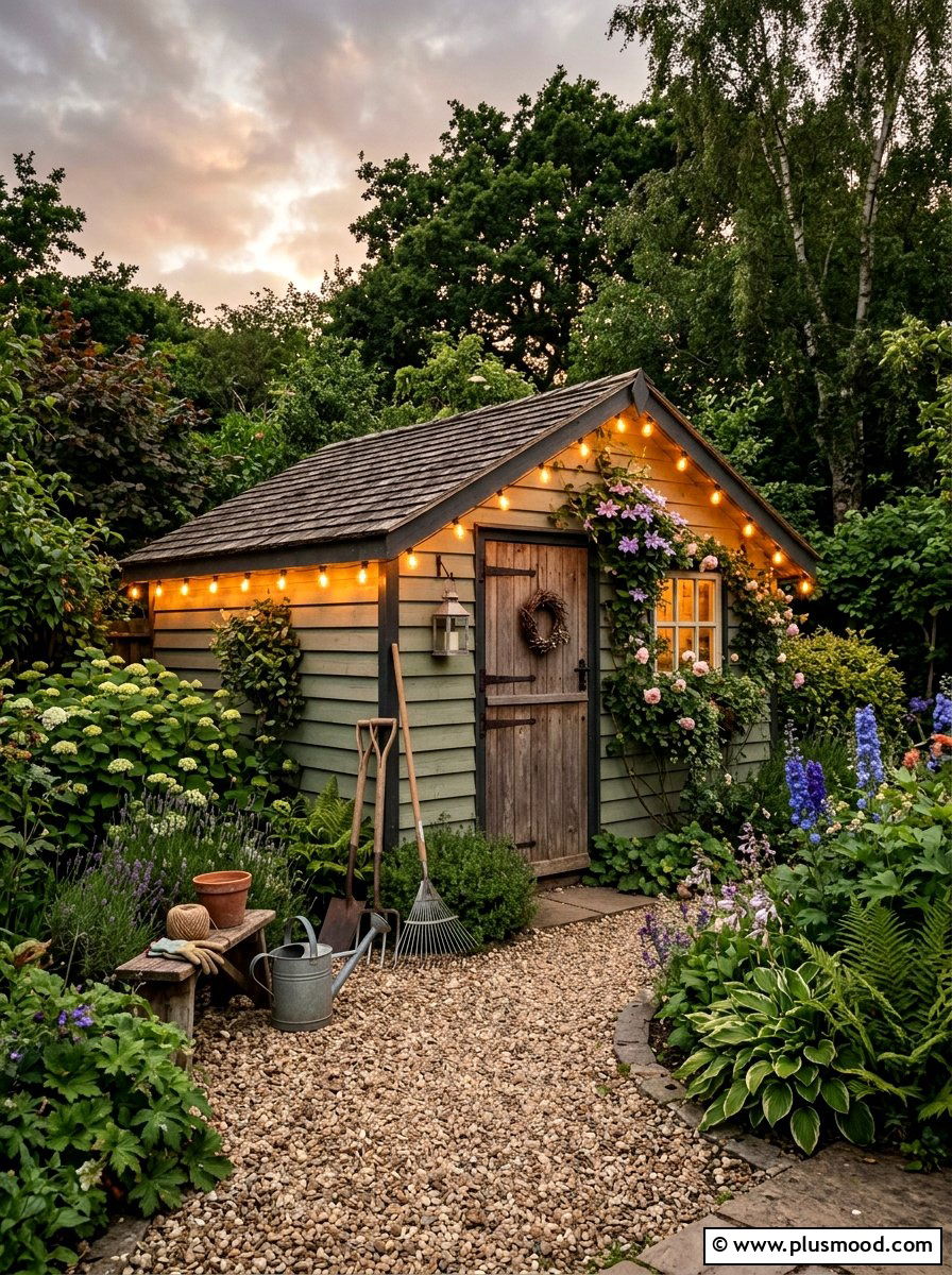 Outdoor Shed Lights - 25 small backyard ideas with string lights