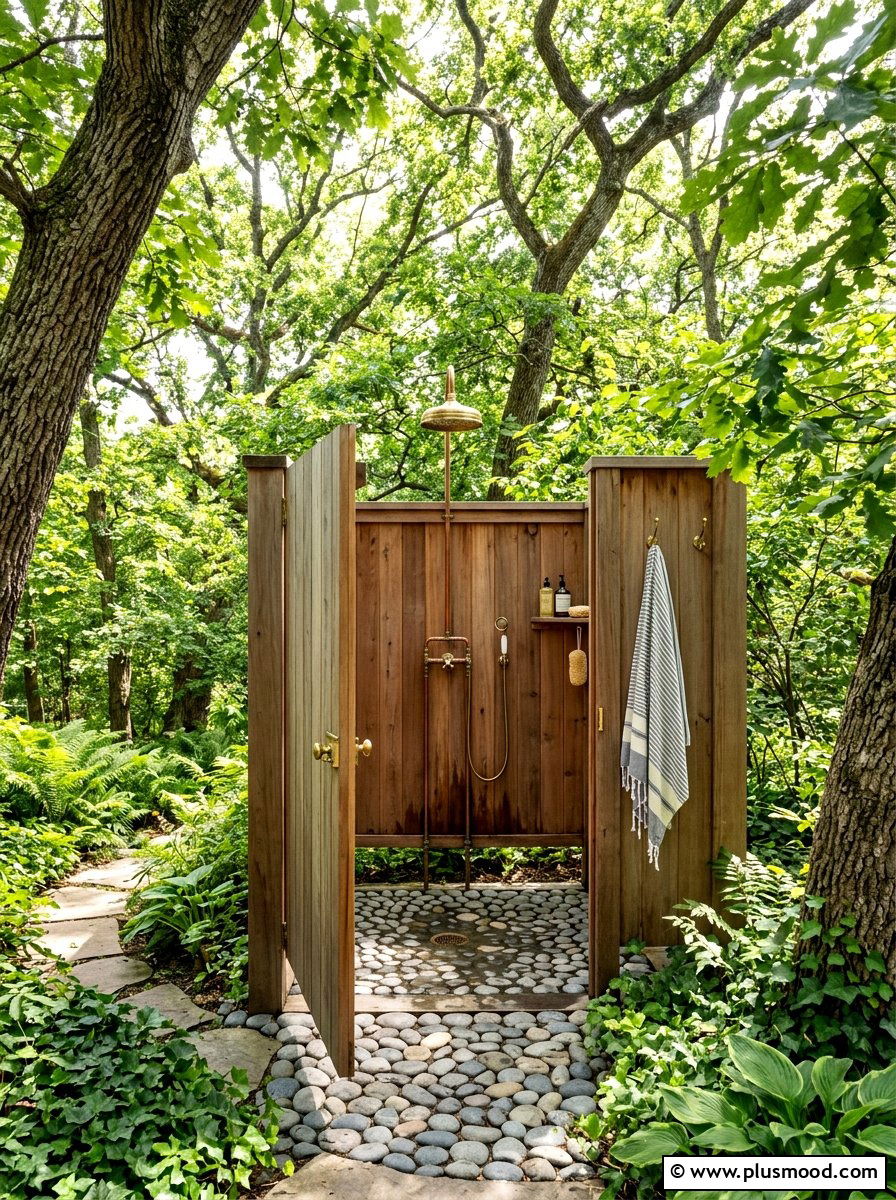 Outdoor Shower Under Trees - 25 best summer backyard ideas