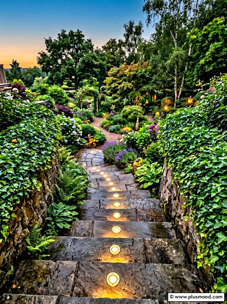 Outdoor Step Lights - 25 summer backyard lighting ideas