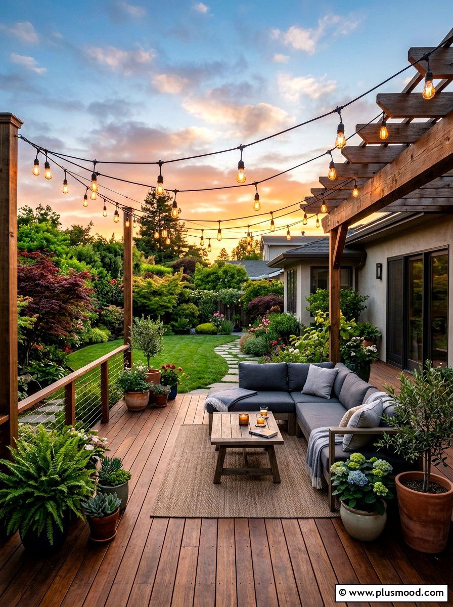 Outdoor String Lighting - 25 simple summer patio ideas
