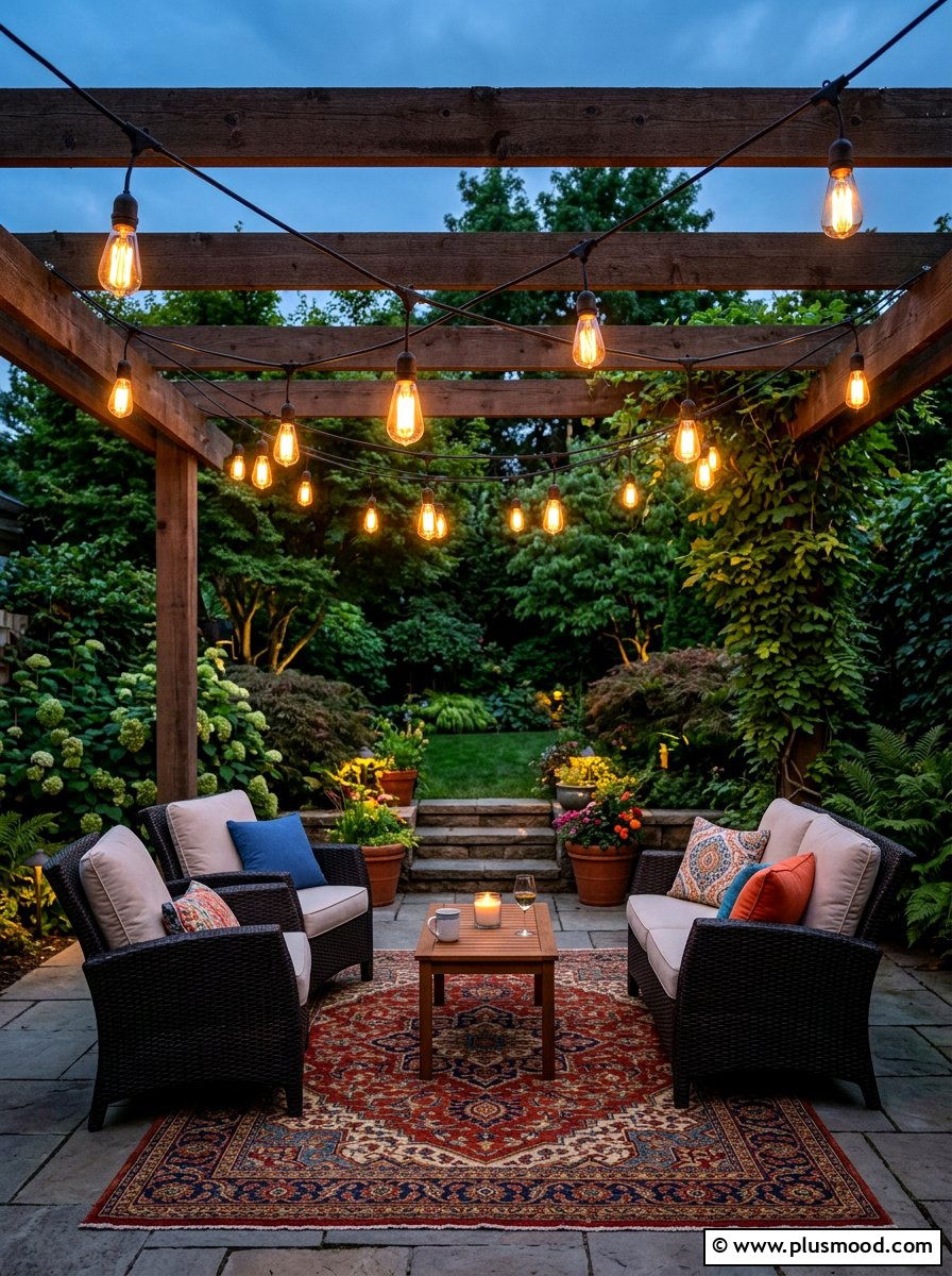 Outdoor String Lights - 25 popular summer backyard ideas
