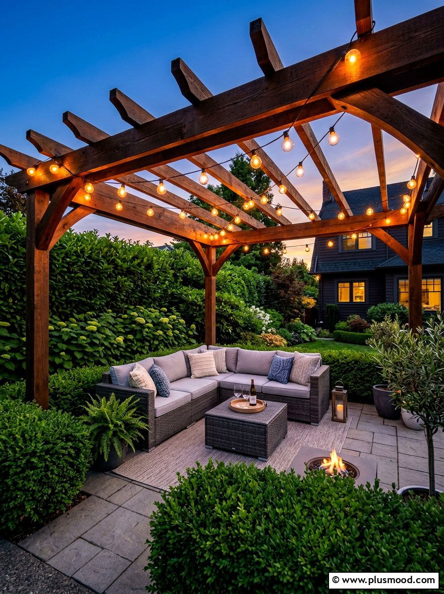 Outdoor String Lights - 25 summer garden refresh ideas