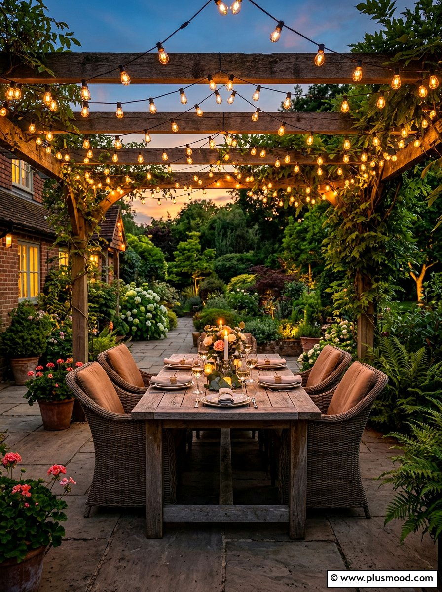 Outdoor String Lights - 25 summer patio makeover ideas