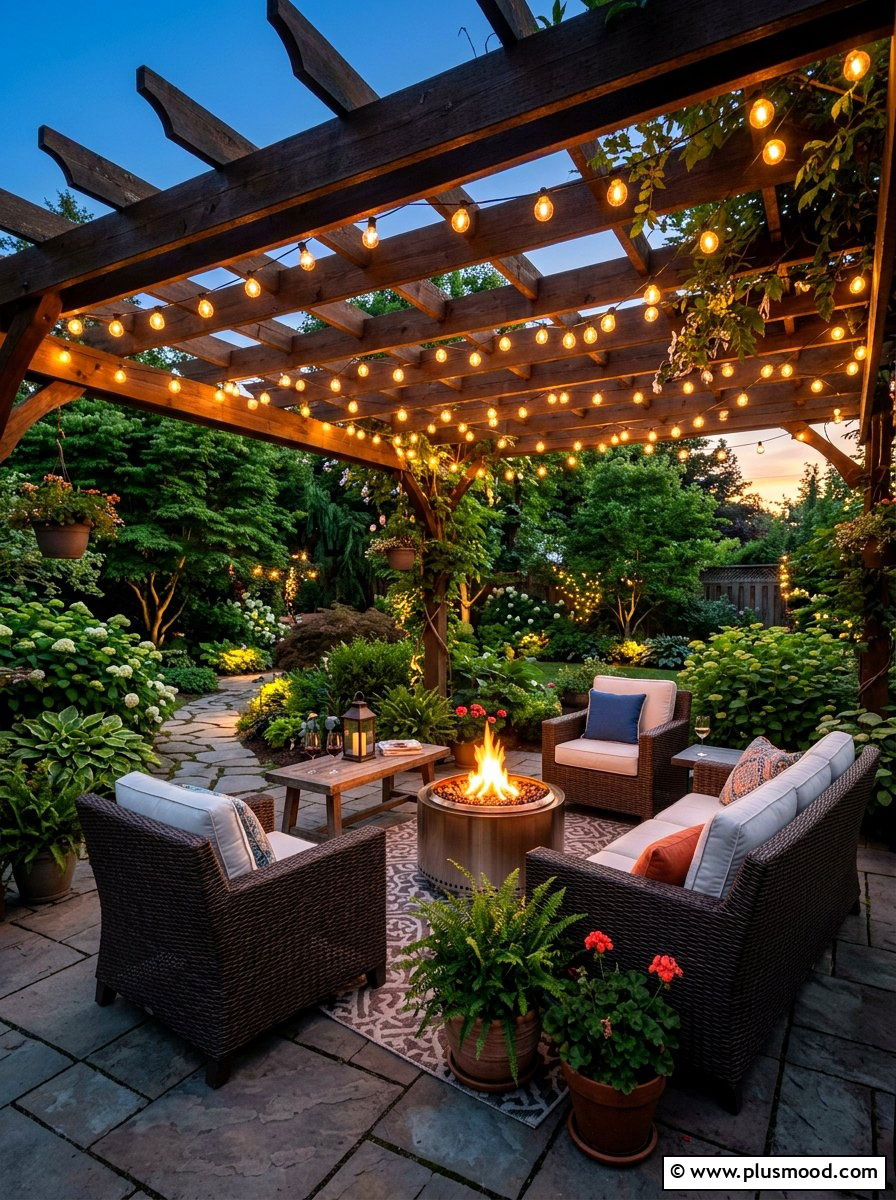 Outdoor String Lights - 25 easy summer garden ideas