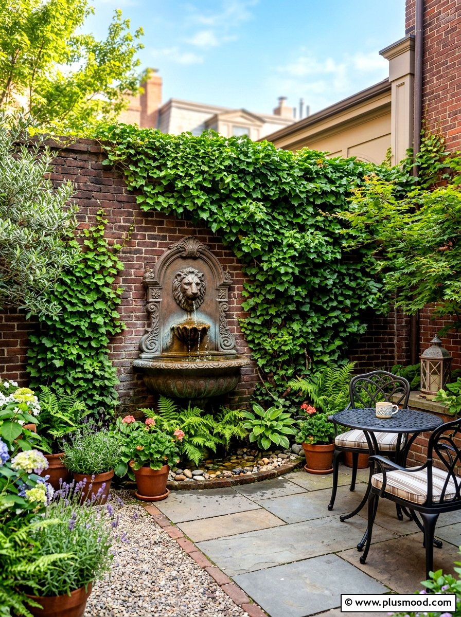 Outdoor Wall Fountain - 25 summer fountain ideas for backyard