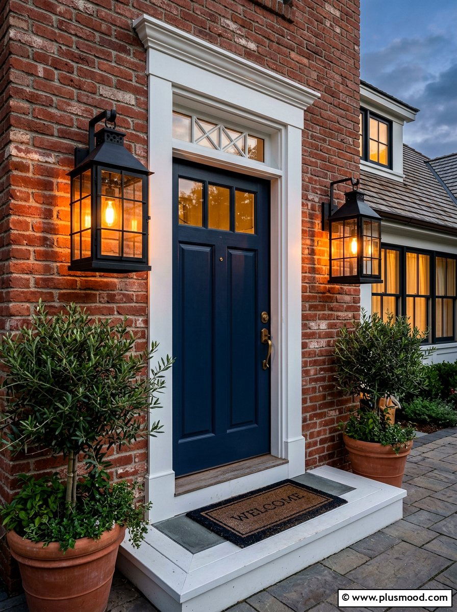 Outdoor Wall Lighting - 25 summer townhouse curb appeal ideas