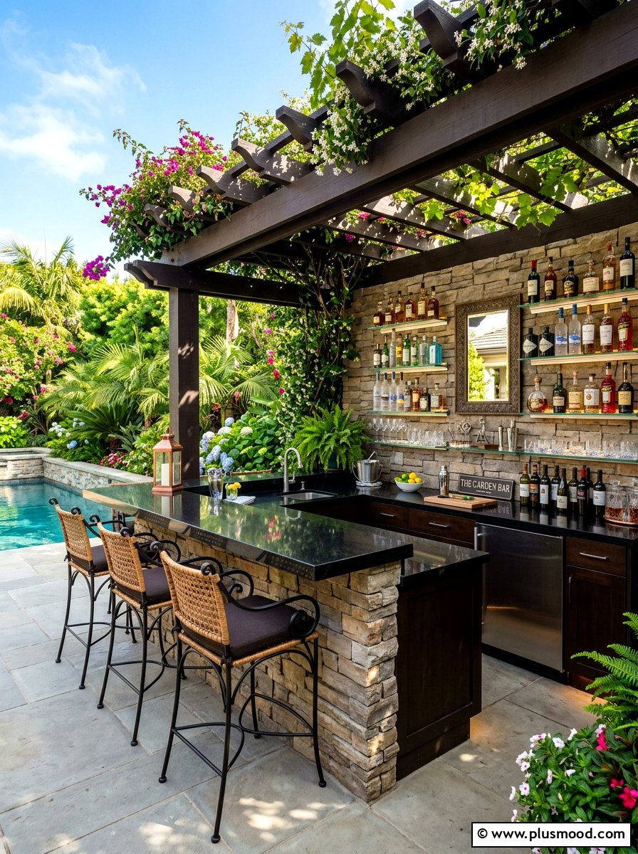 Outdoor Wet Bar - 25 popular summer backyard ideas