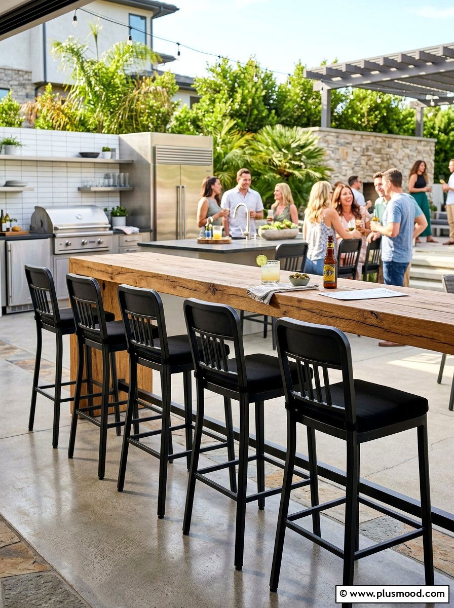 Outdoor bar stools - 25 summer garden seating ideas