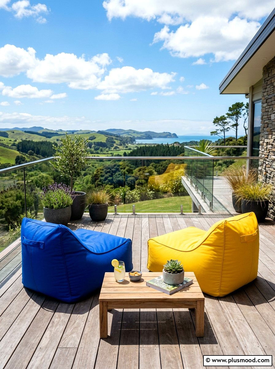Outdoor bean bag - 25 summer garden seating ideas