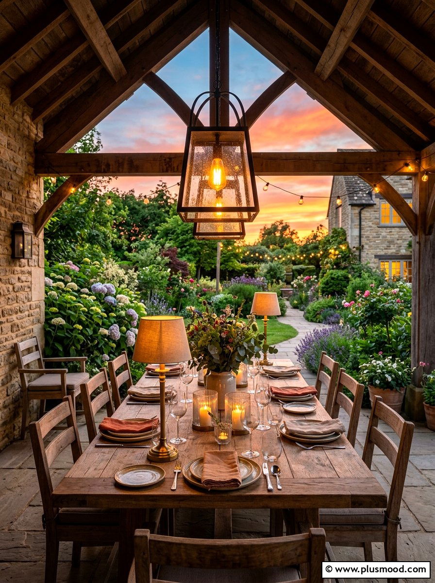 Outdoor dining area lighting - 25 summer landscape lighting ideas