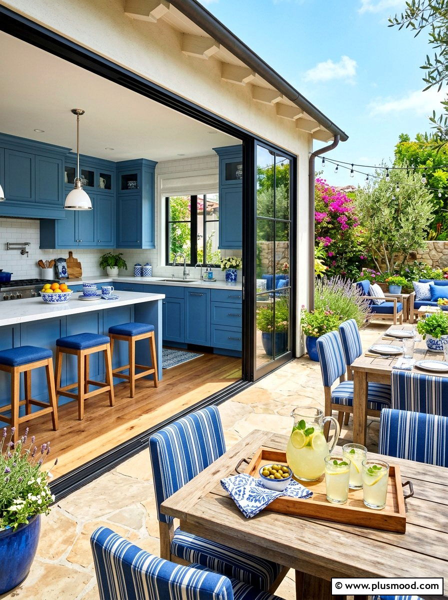 Outdoor dining connection - 25 fresh summer kitchen decor ideas