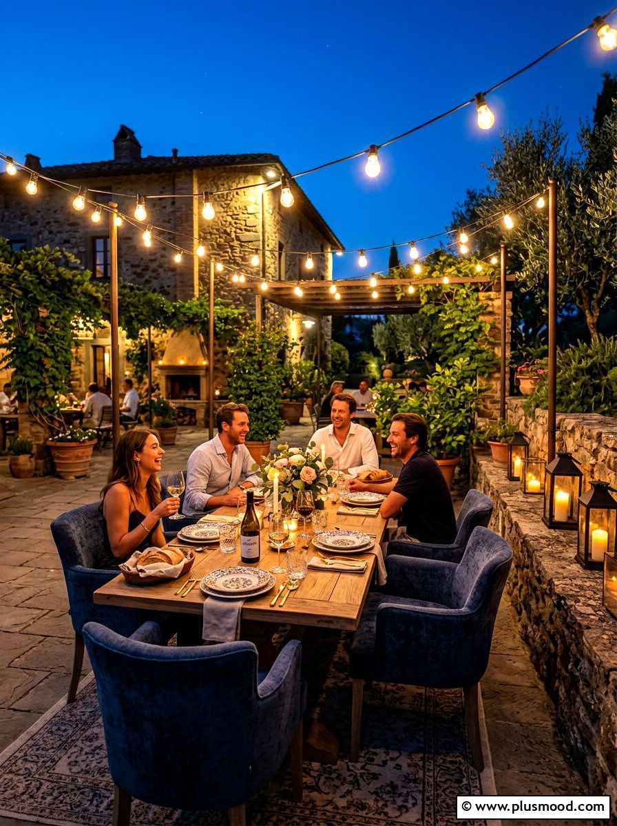 Outdoor dining lights - 25 summer patio ideas with string lights