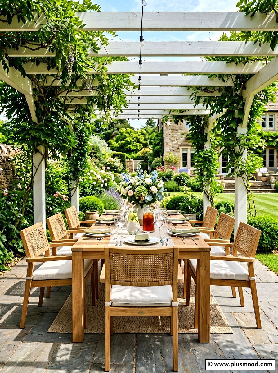 Outdoor dining set - 25 summer backyard seating ideas