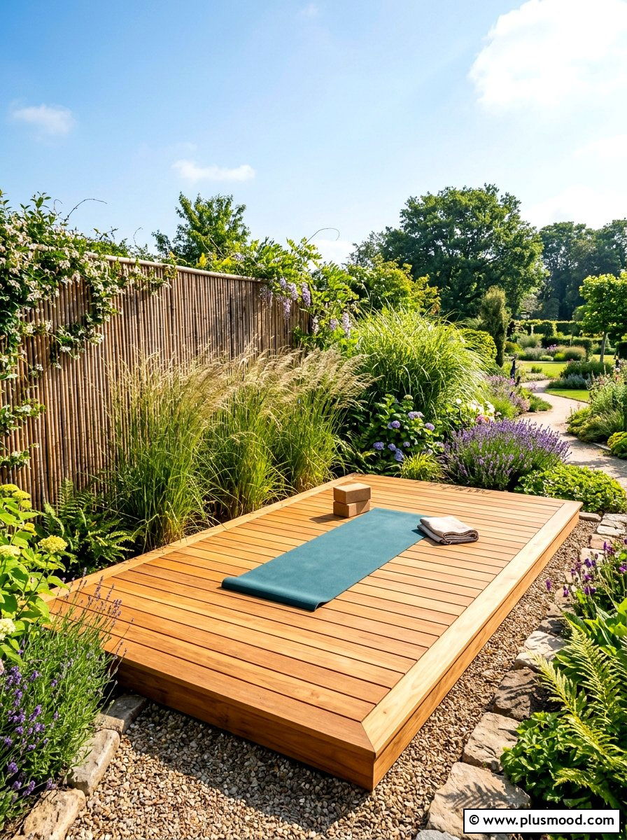 Outdoor garden yoga studio - 25 summer backyard ideas