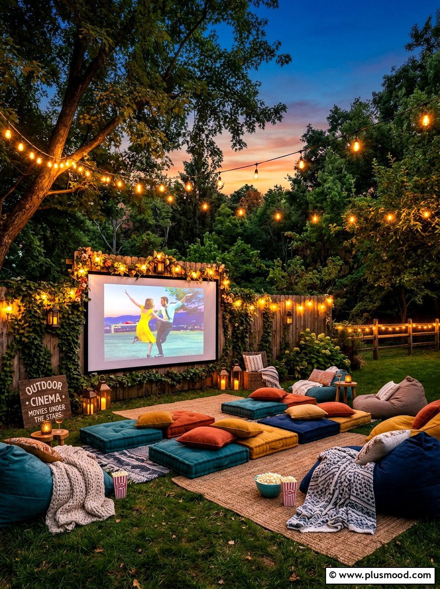 Outdoor movie theater - 25 late summer backyard ideas