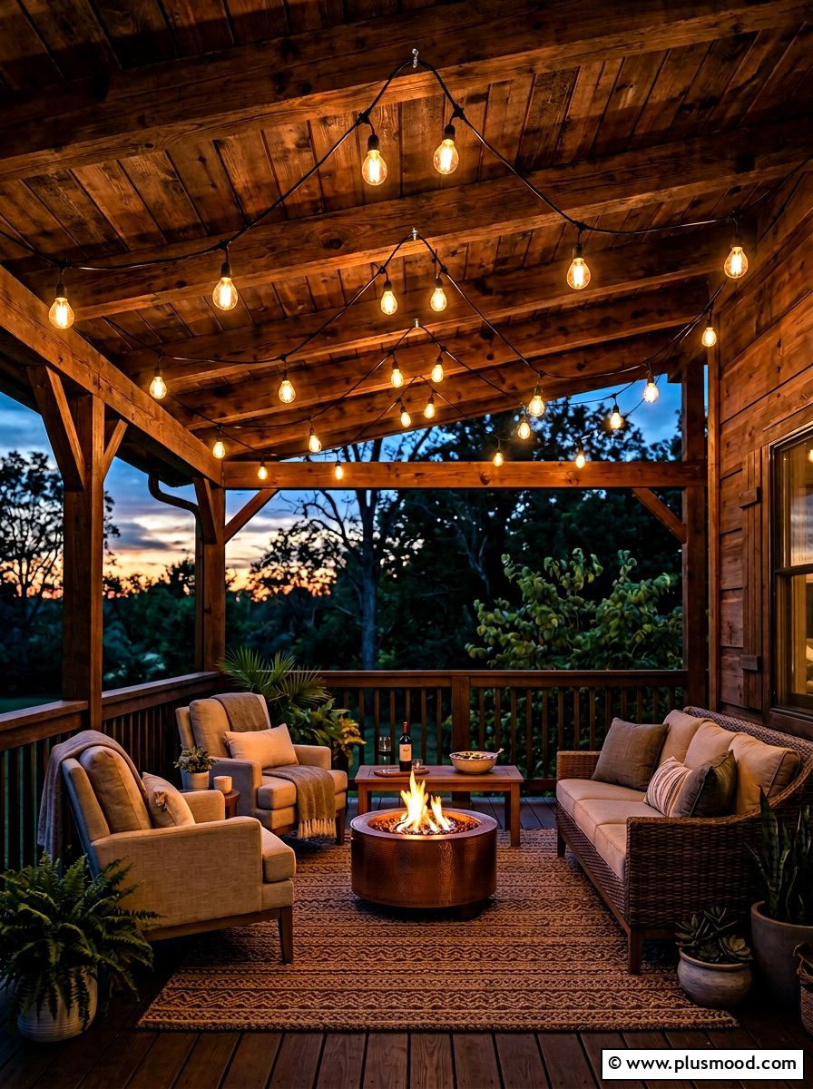 Outdoor string lights - 25 summer porch ideas