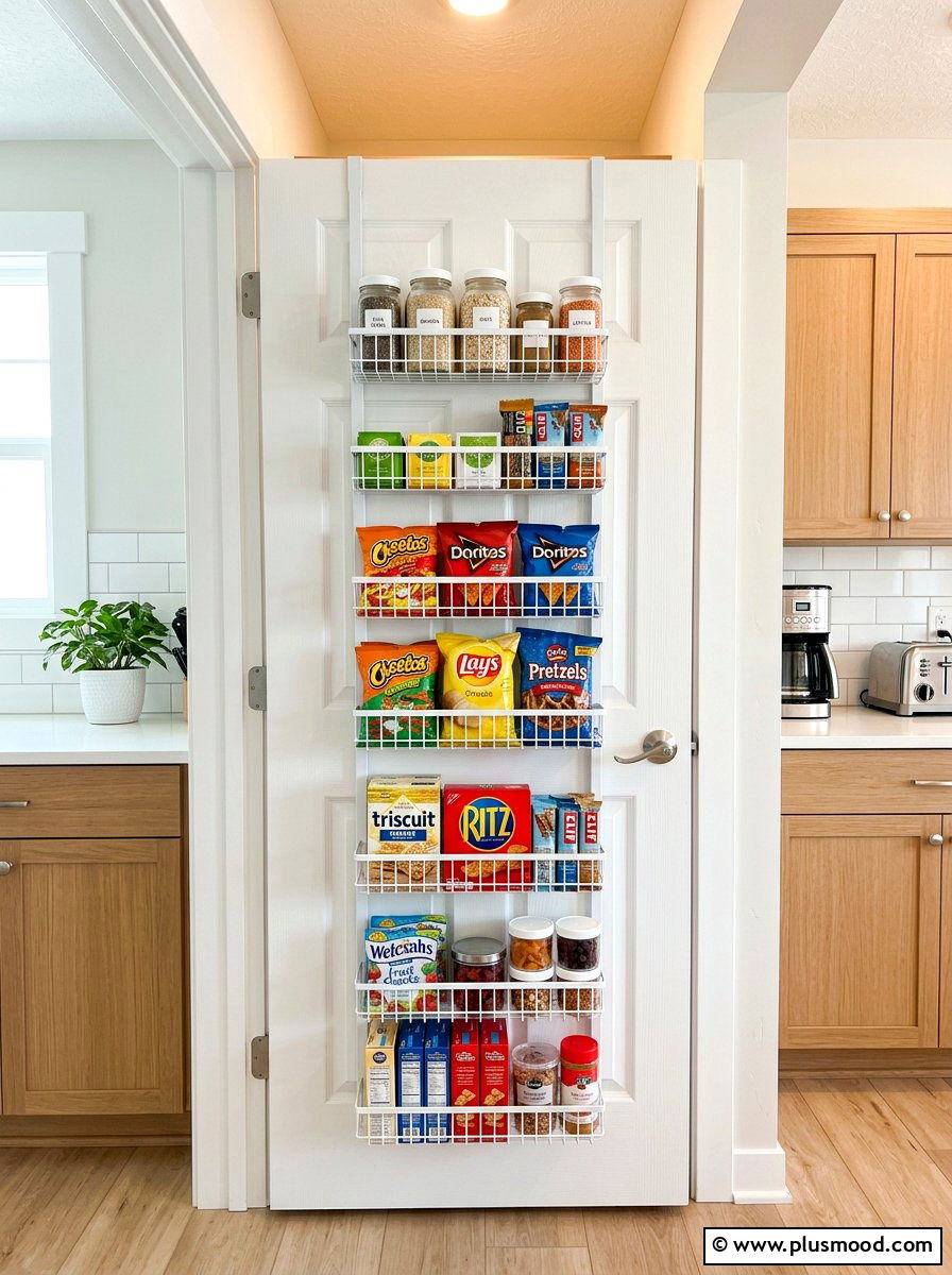 Over The Door Organizer - 25 summer pantry organization ideas