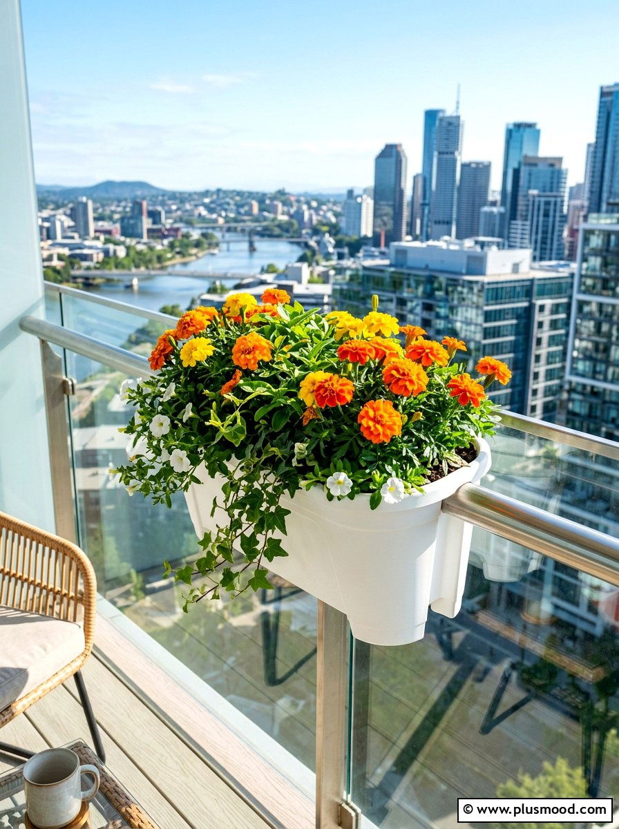 Over The Railing Planter - 25 summer railing planter balcony ideas