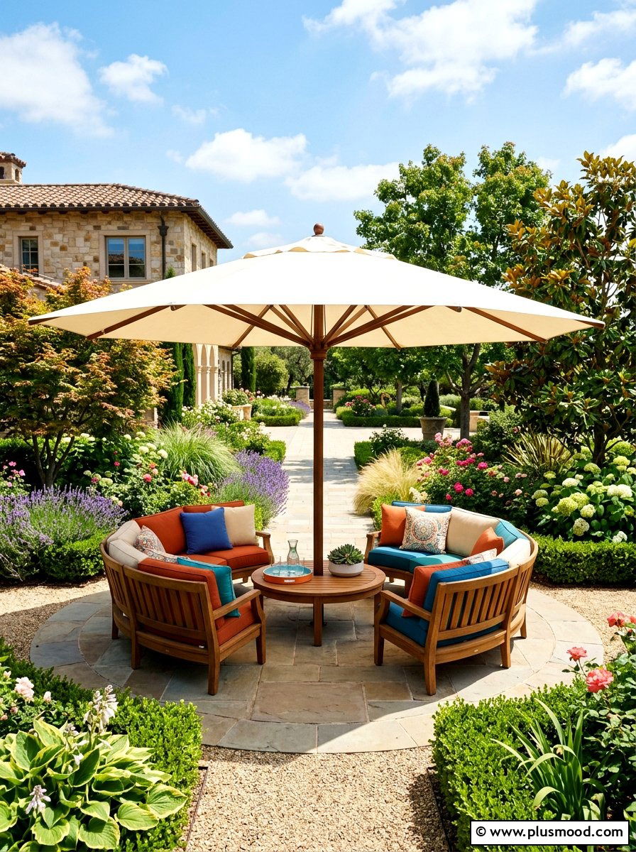 Oversized Garden Umbrella - 25 summer poolside umbrella ideas