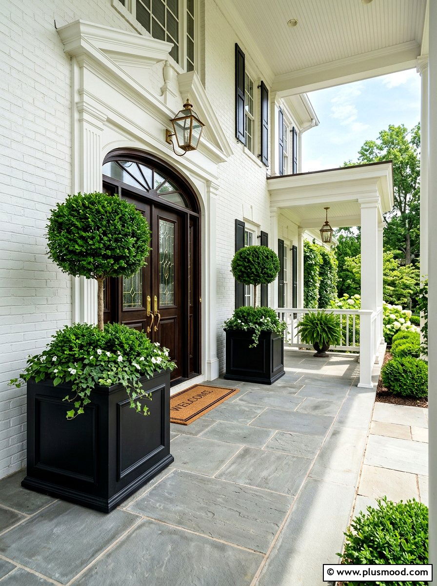 Oversized Planter Boxes - 25 summer porch refresh for entertaining ideas