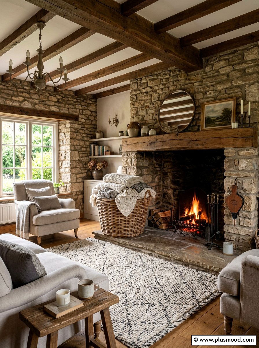 Oversized Wicker Basket Hearth - 25 summer blanket basket ideas for living room