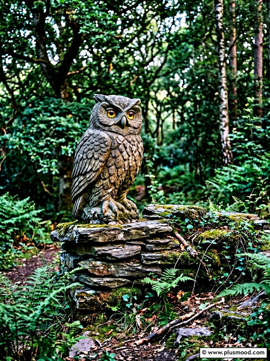 Owl Rock - 25 painted rock ideas for fairy garden