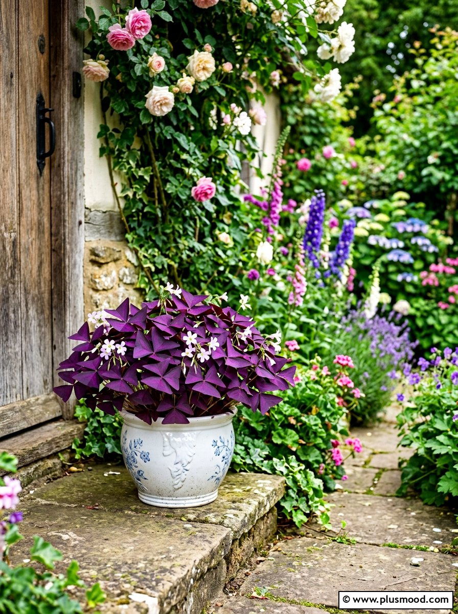 Oxalis pot - 25 summer planter ideas for shade