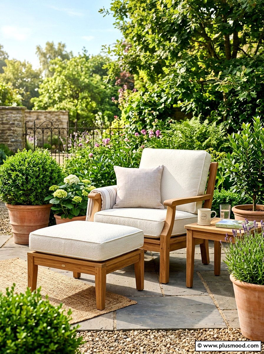 Padded Outdoor Armchair