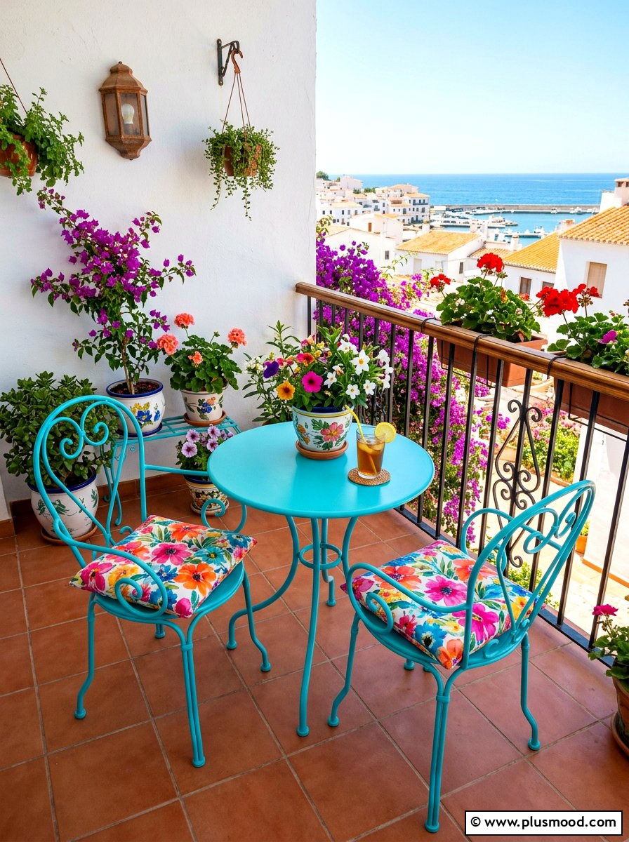 Paint outdoor furniture - 25 summer balcony ideas on a budget