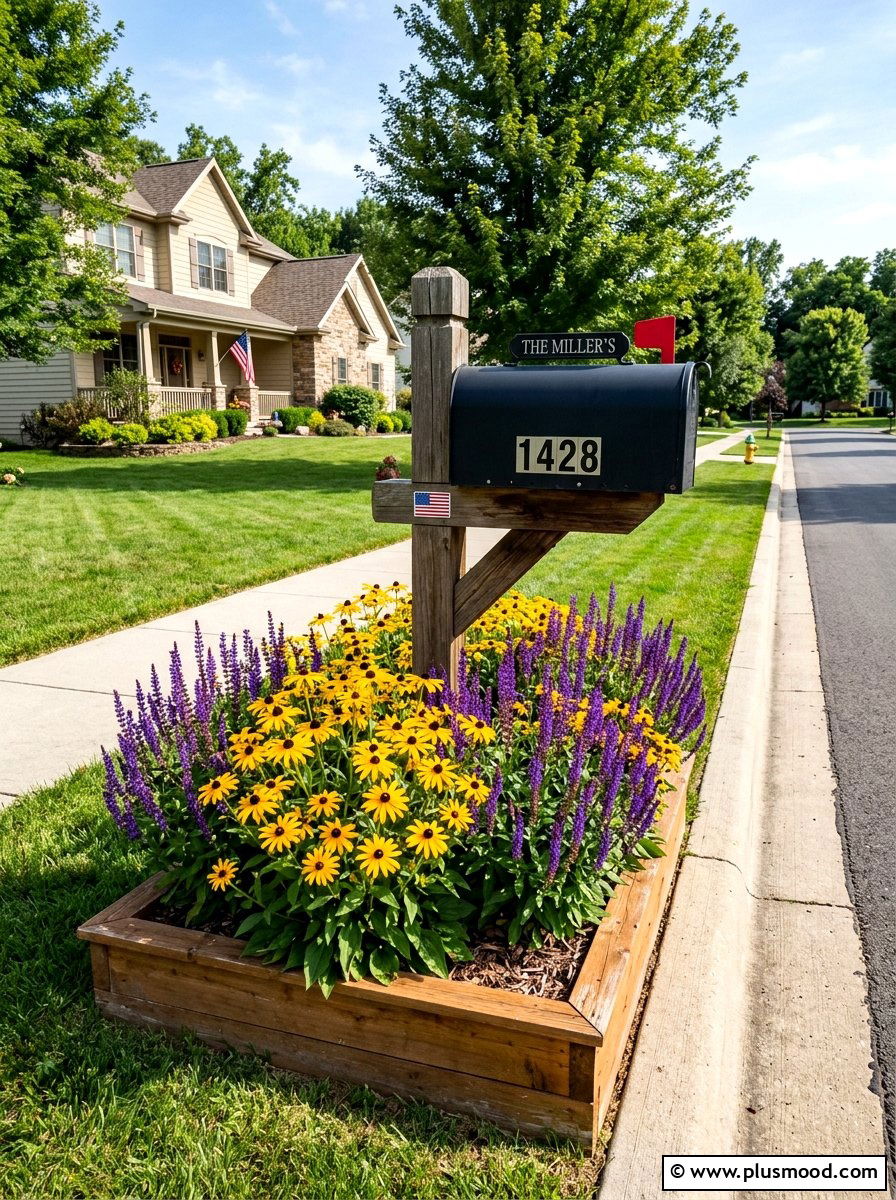 Painted Mailbox Planter - 25 summer curb appeal planter ideas