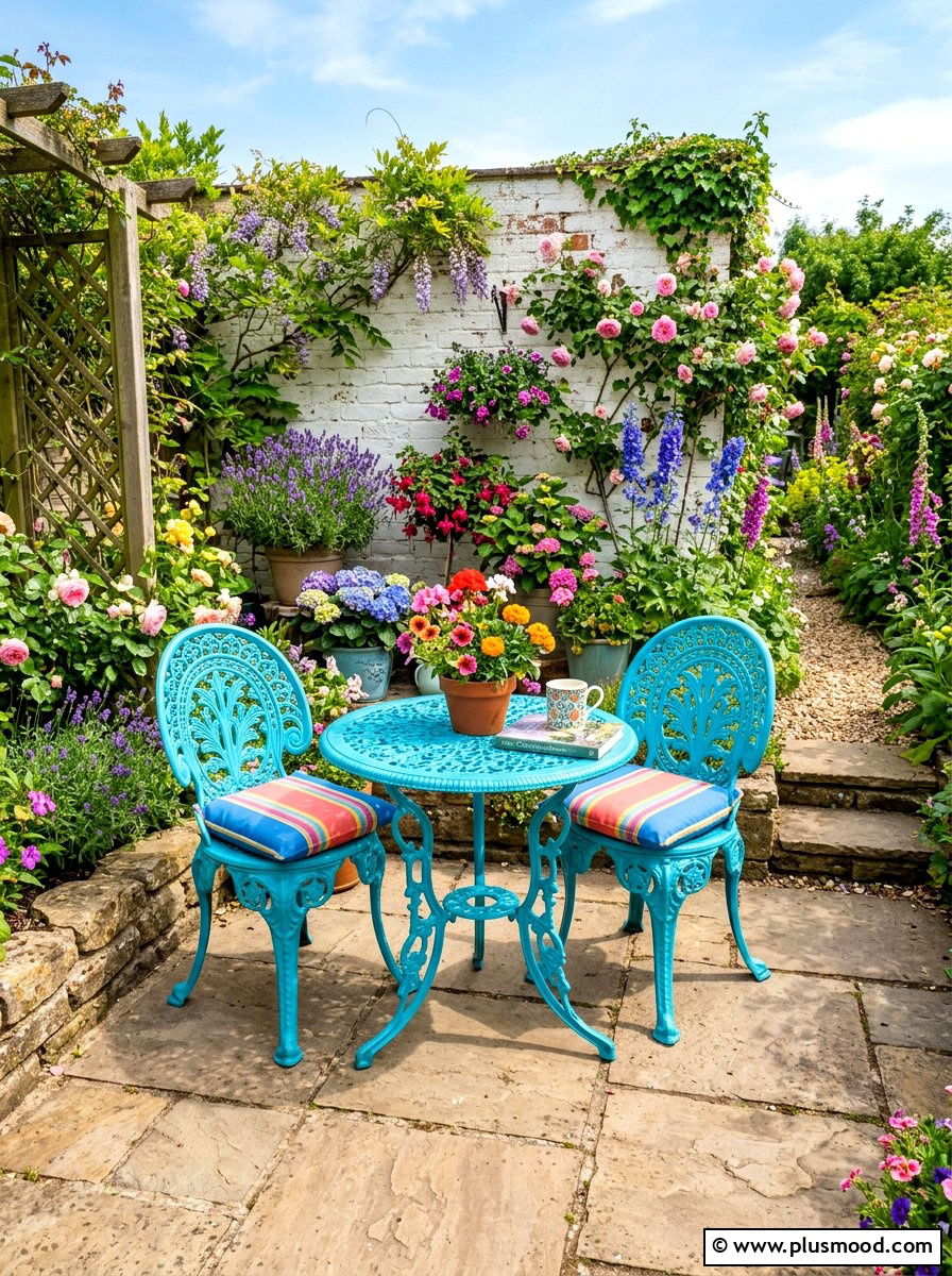 Painted Patio Furniture - 25 summer patio ideas on a budget