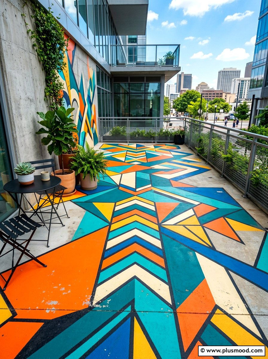 Painted Patio Mural - 25 summer patio wall decor ideas