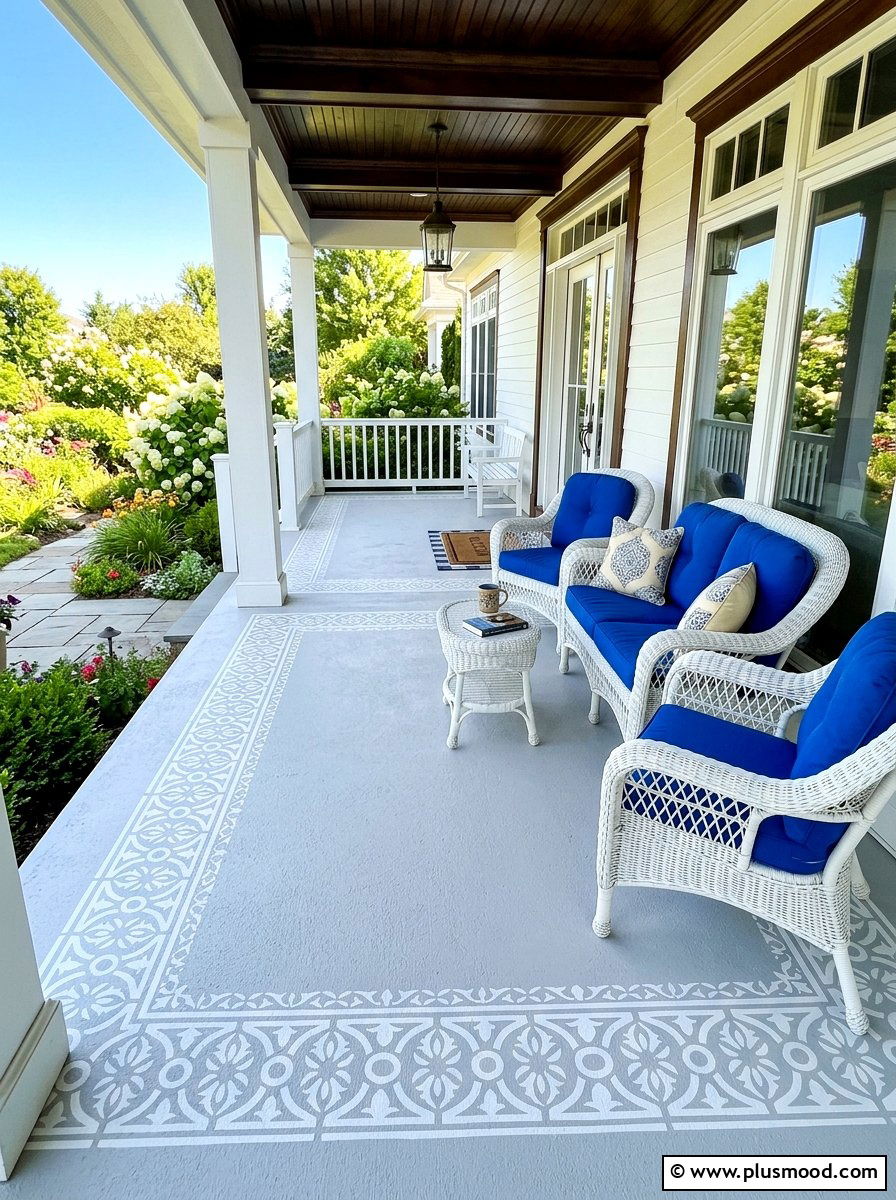 Painted Porch Floor - 25 summer home exterior refresh ideas
