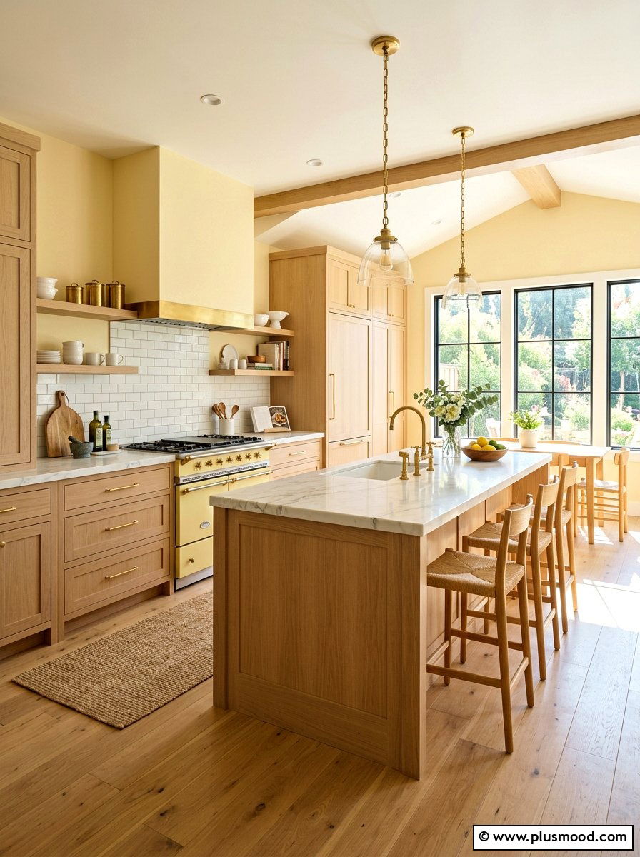 Pale Yellow Kitchen - 25 summer kitchen color ideas