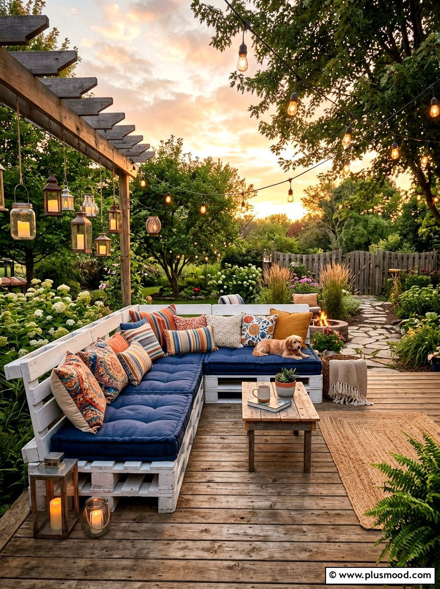Pallet Furniture Lounge - 25 summer patio furniture ideas