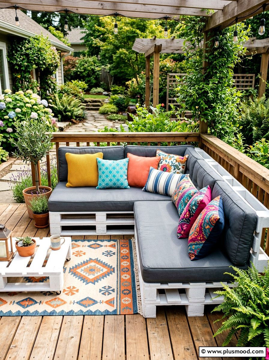 Pallet Furniture Seating - 25 summer backyard cozy corner ideas
