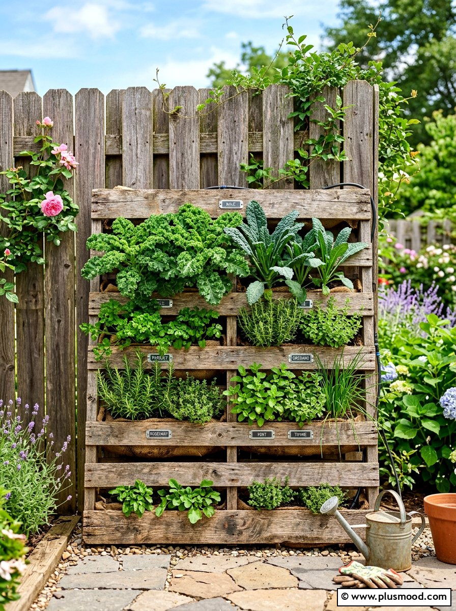Pallet Garden Wall - 25 summer vegetable planter ideas