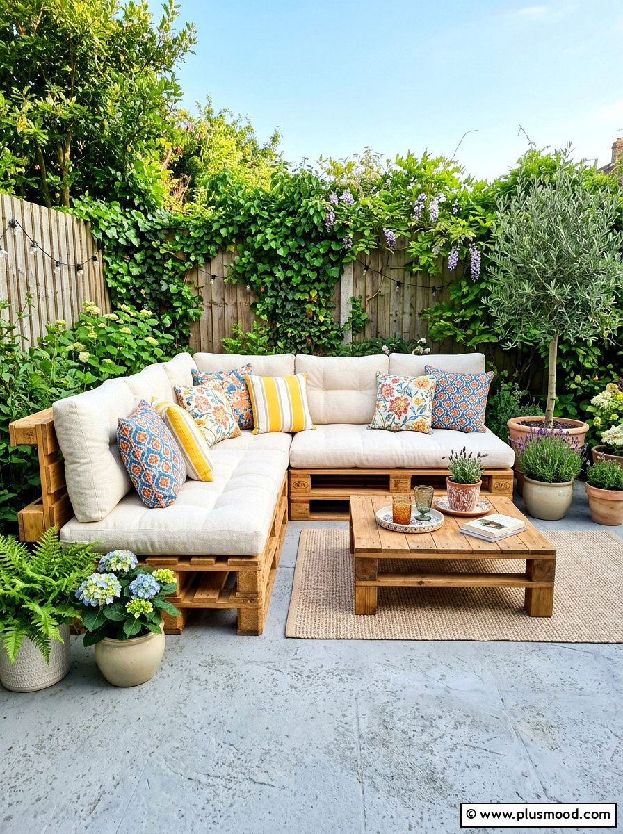 Pallet Patio Furniture - 25 budget summer patio decor ideas