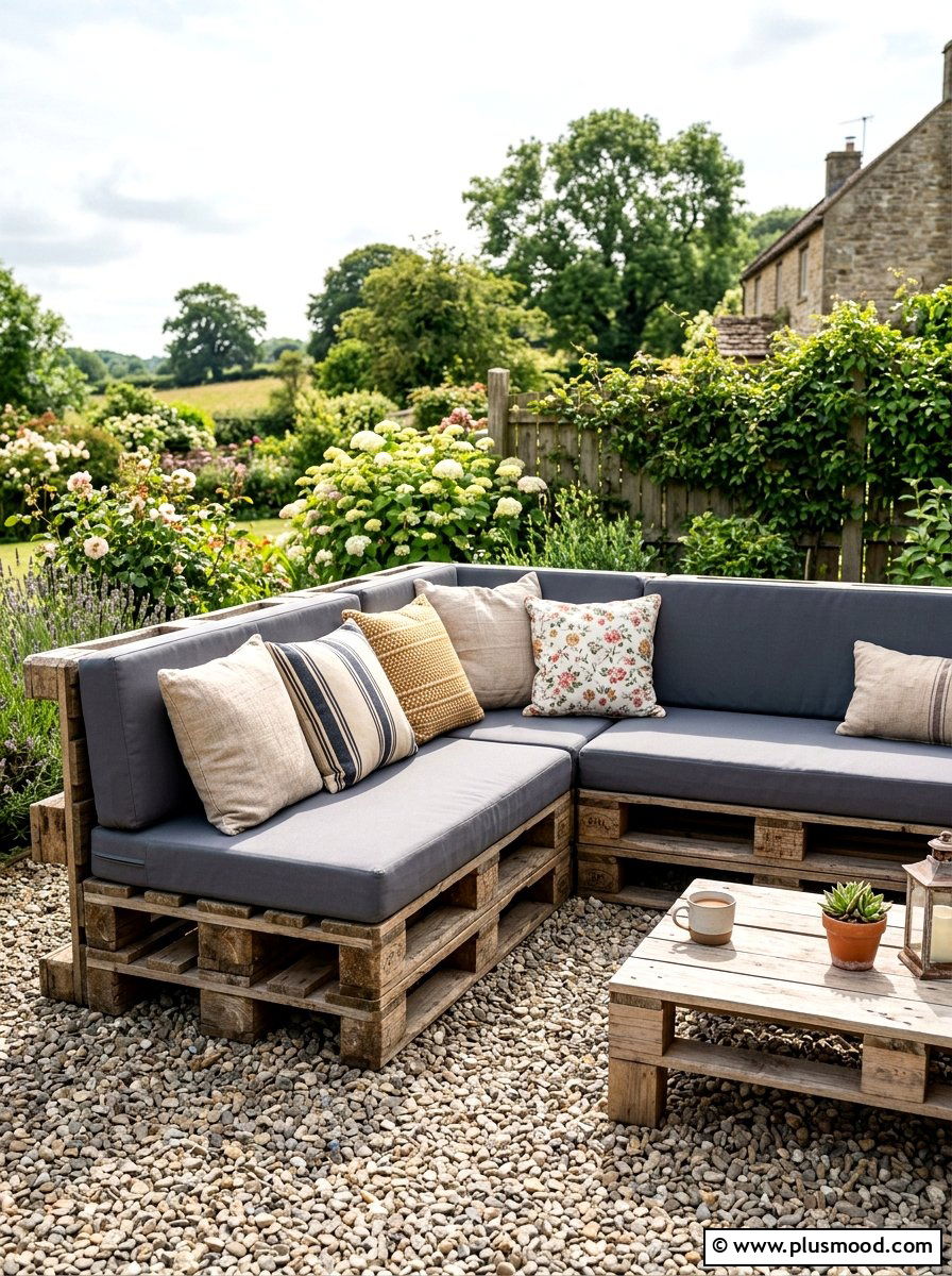 Pallet Wood Seating - 25 summer patio seating ideas