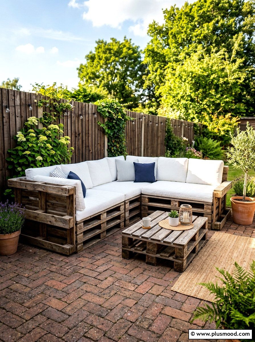 Pallet Wood Seating - 25 summer cookout setup ideas