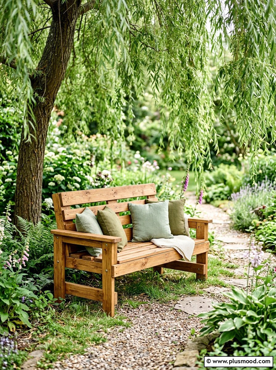 Pallet garden bench - 25 outdoor garden decor ideas with wooden pallets