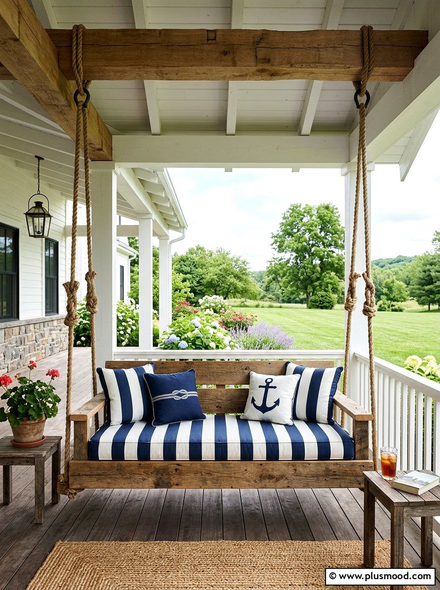 Pallet garden swing - 25 outdoor garden decor ideas with wooden pallets
