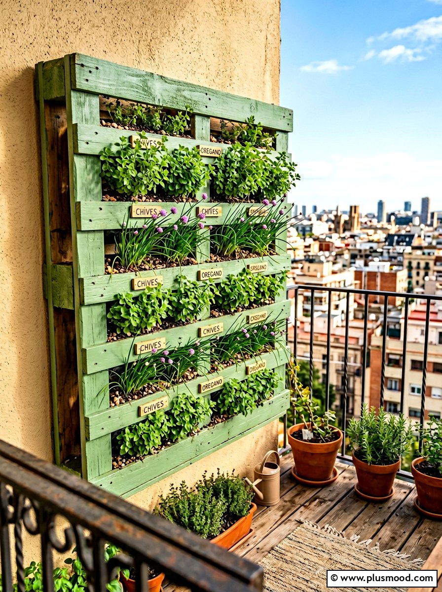 Pallet herb garden - 25 summer herb garden ideas