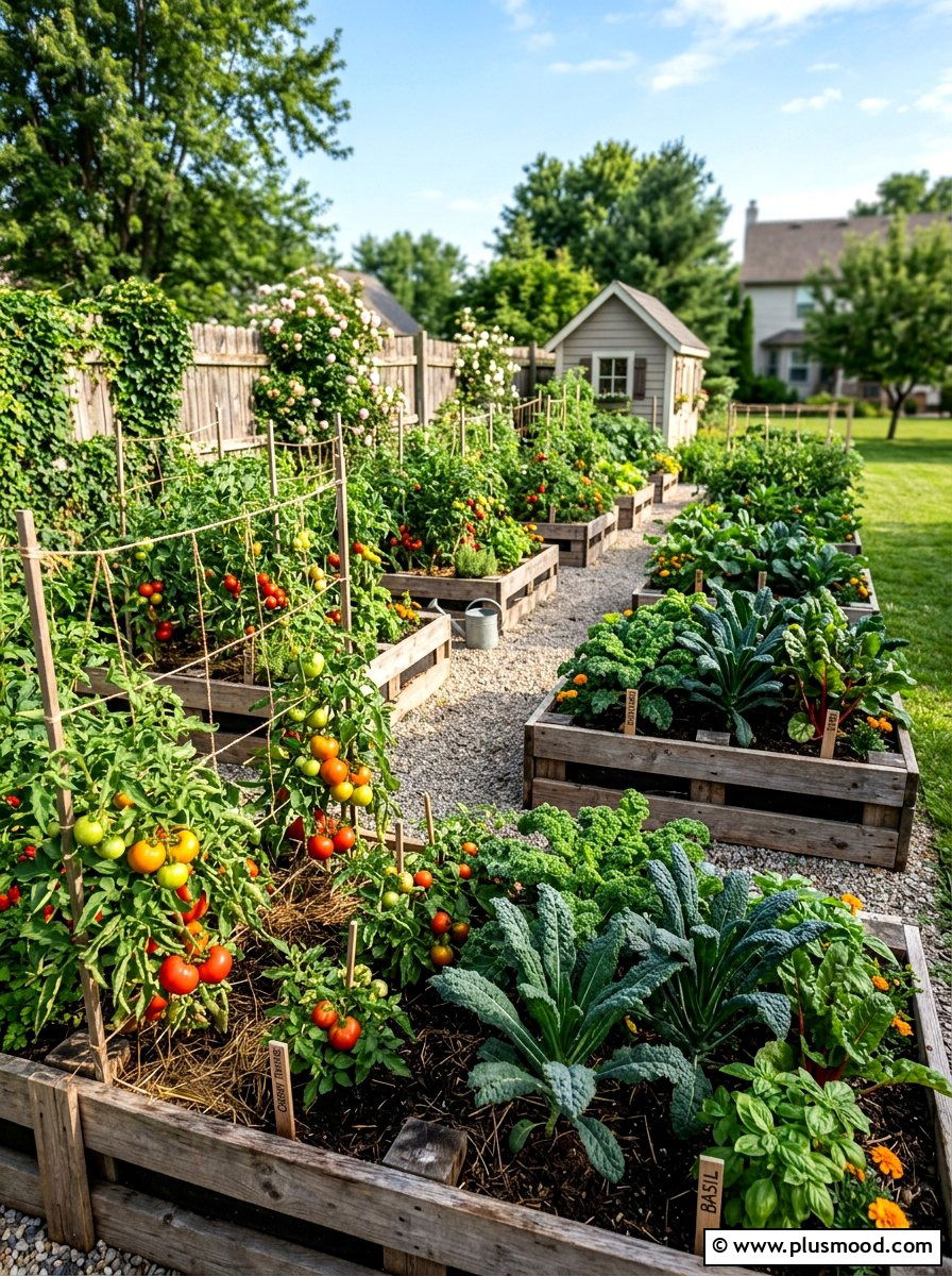 Pallet raised garden bed - 25 outdoor garden decor ideas with wooden pallets