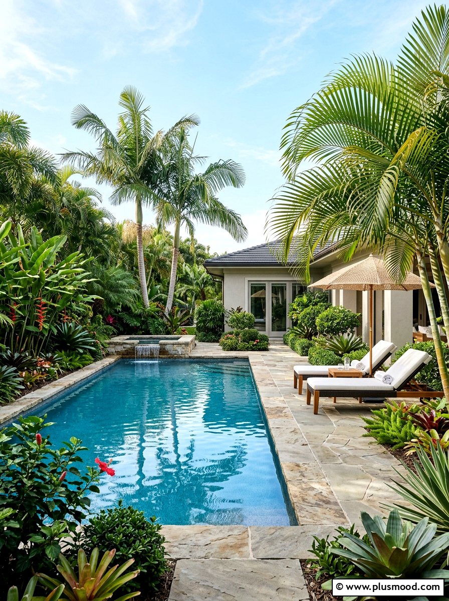 Palm Tree Pool Landscaping - 25 pool landscaping ideas with tropical theme
